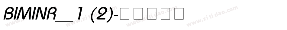 BIMINR__1 (2)字体转换